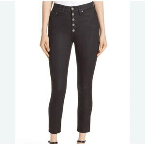 Alice + Olivia Good HR Exposed Button Skinny Jeans in Cosmos Size 27 High Rise